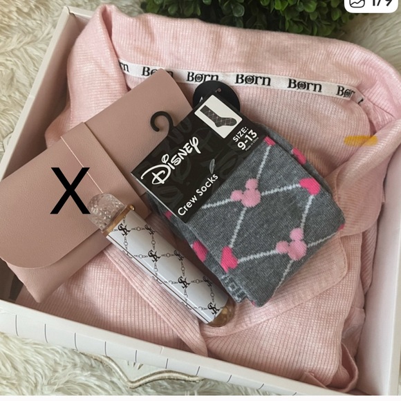 Born Other - Bundle set - borne pj set (L) , travel toothbrush, and Disney socks